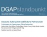 EaP Task Force: German Foreign Policy and Eastern Partnership