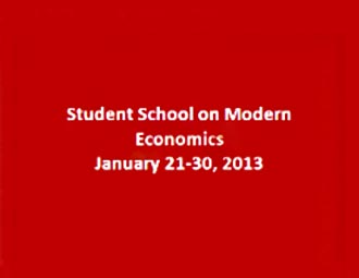Second Student School on Modern Economics