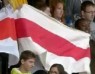 Belarusans prevented from displaying white-red-white flag during hockey game in Stockholm