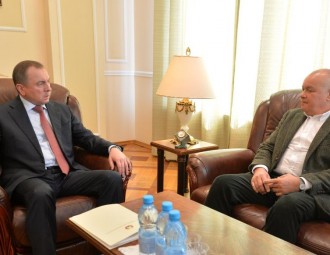 Uladzimir Makei met with the chief Russia propagandist