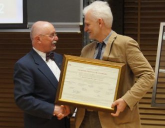 Ales Bialiatski received the Lieu Sapieha award